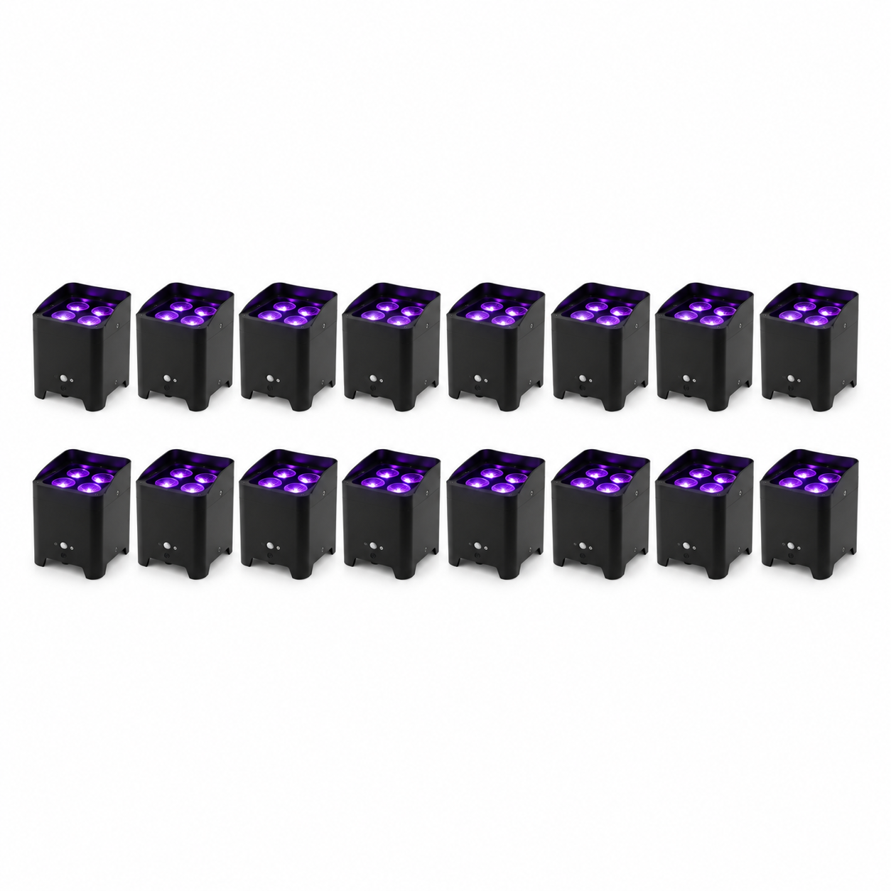 16 Uplighters Package 16 Wireless Uplighters for Hire