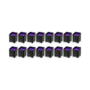 16 Wireless Uplighters – Delivered Package