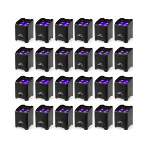 24 Wireless Uplighters – Delivered Package