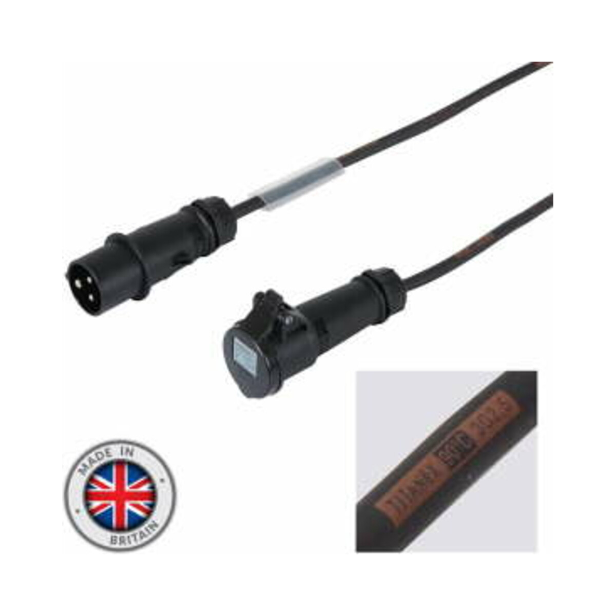 eLumen8 10m 2.5mm² 16A Male – 16A Female Cable, Mennekes catalogue image eLumen8 10m 2.5mm² 16A Male – 16A Female Cable, Mennekes